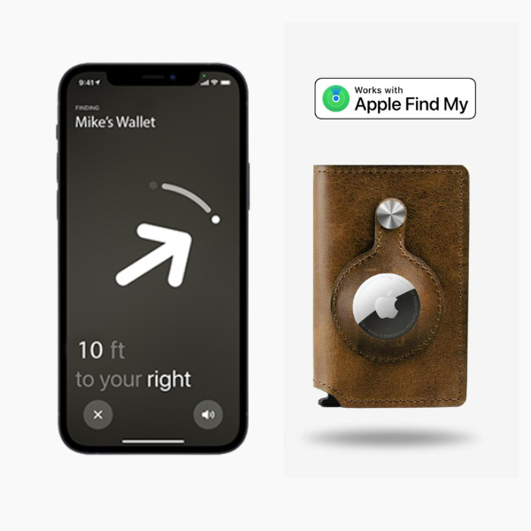 AirTag PopUp Wallet - Premium Leather