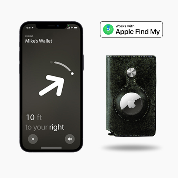 AirTag PopUp Wallet - Premium Leather